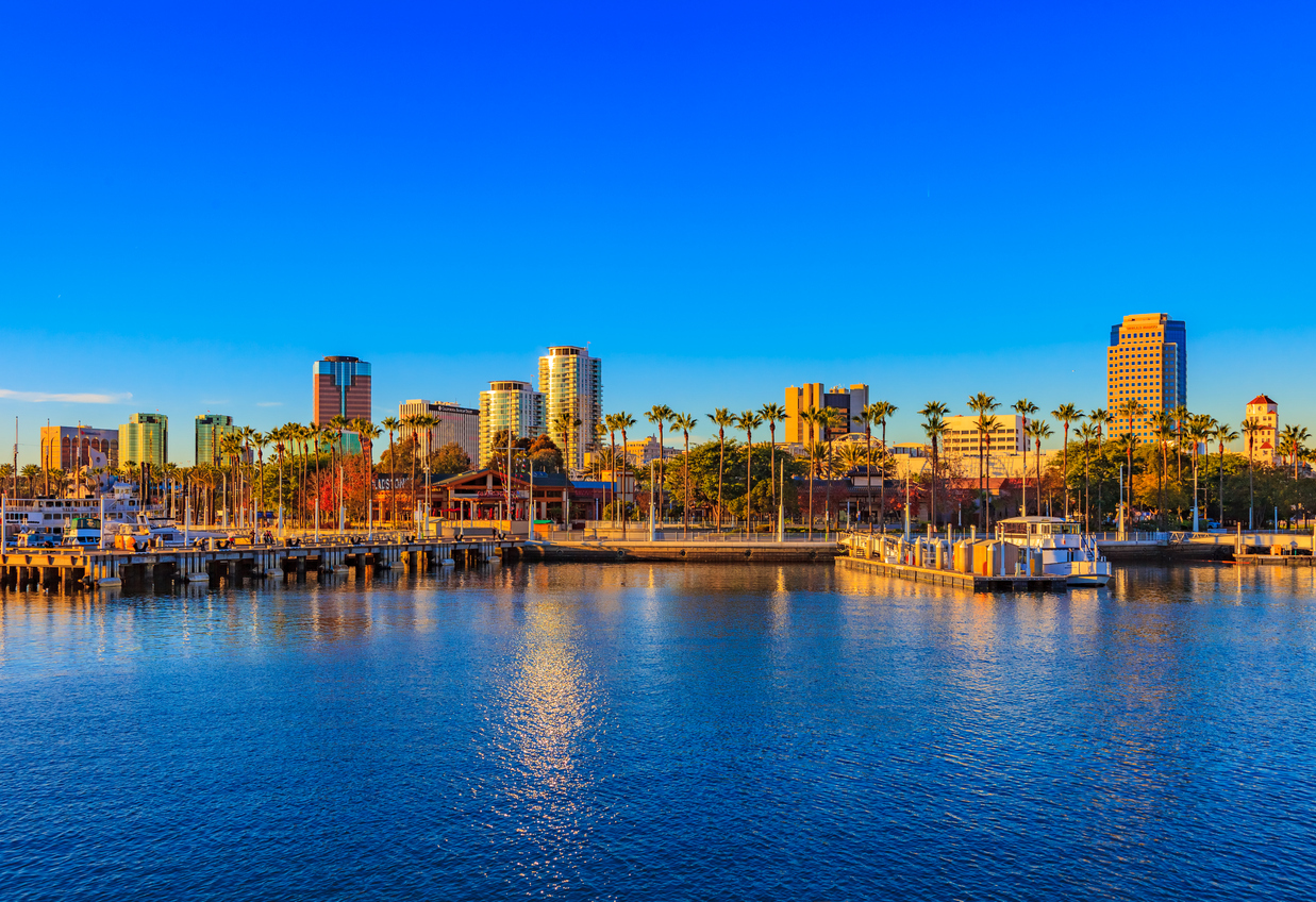 Panoramic Image of Long Beach, California